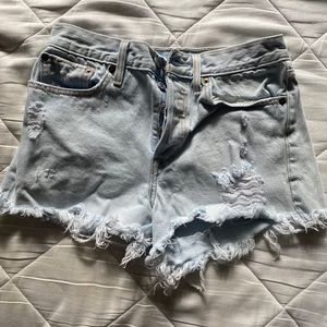 Levi button fly shorts